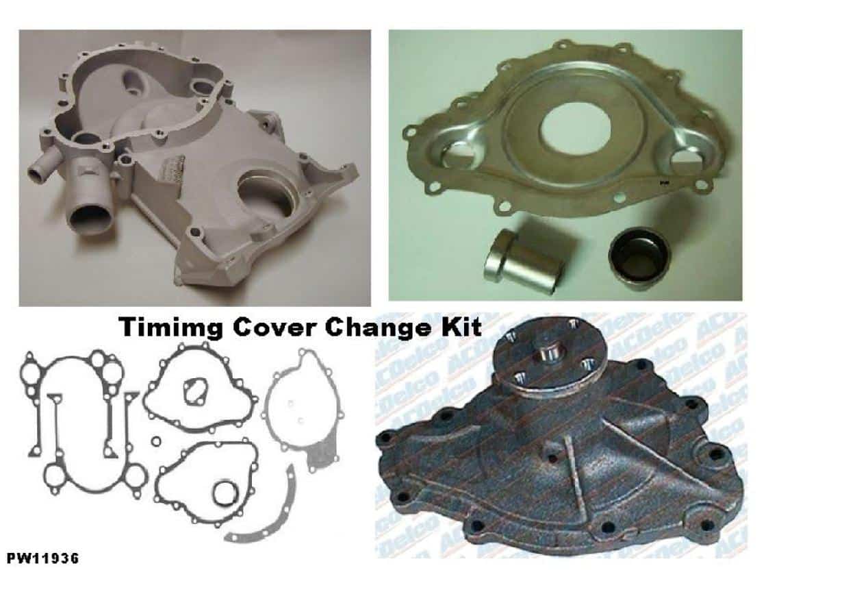 Timing Cover Change-Over Kit: Pontiac 8 bolt to 11 bolt